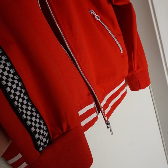 ZARA mens Red zip up sweater - Picture 4 of 5